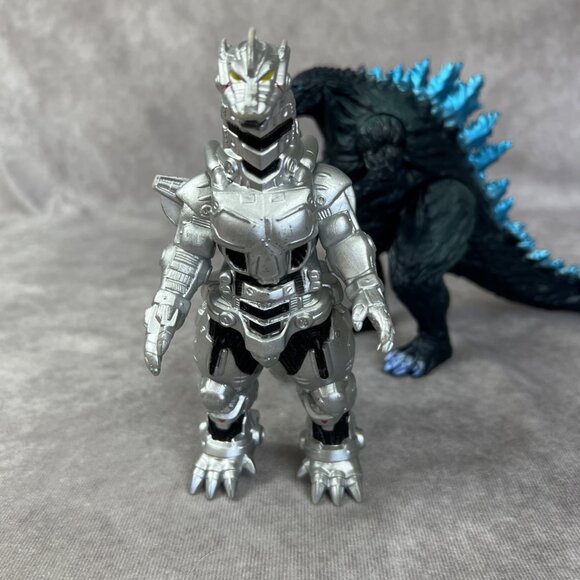 King Of The Monsters Blue Godzilla  7” Figure And Mechagodzilla Lot - Picture 3 of 12